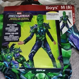 Marvel Mech Strike Monster Hunters Hulk Boys Halloween Cosplay Costume Medium 8